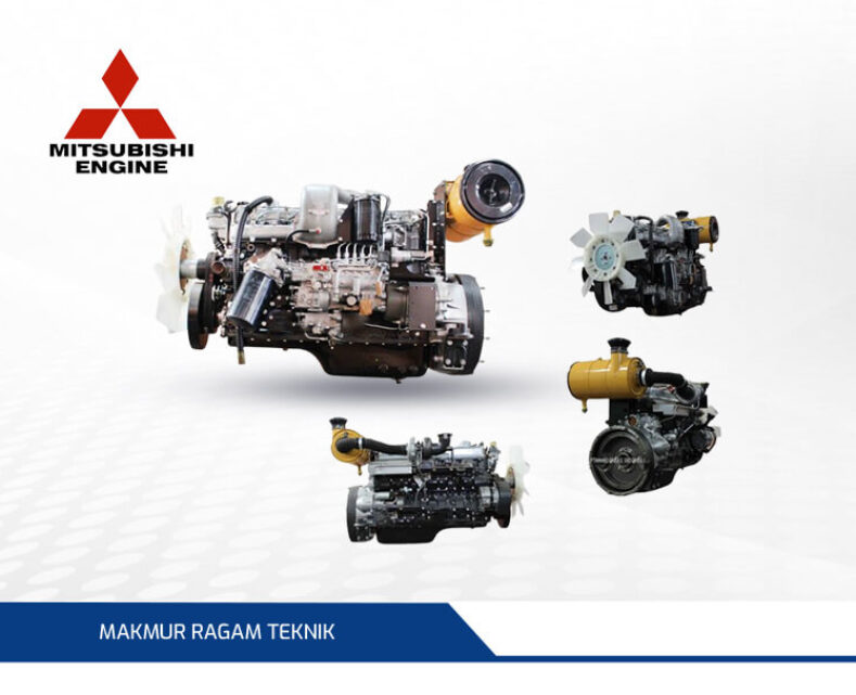 Engine 6D16T 134kw 1800rpm Diesel MITSUBISHI Kondisi baru 100%